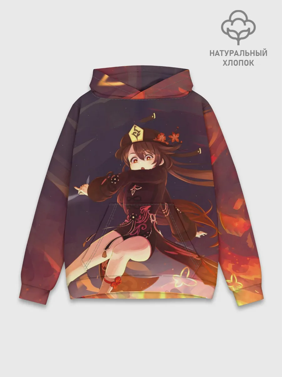 Худи мужской база хлопок / Hu Tao, Ху Тао