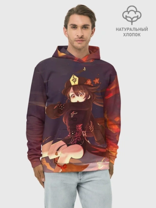 Худи мужской база хлопок / Hu Tao, Ху Тао