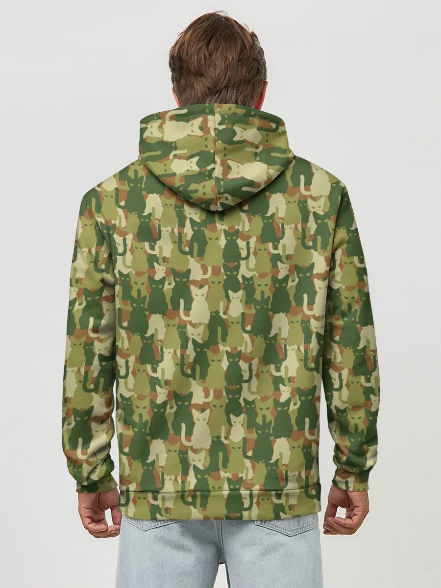 Худи мужской база хлопок / Кошки