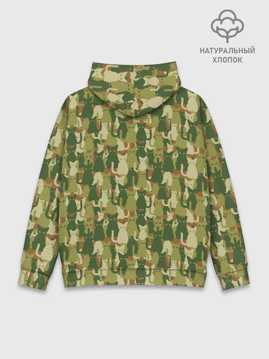 Худи мужской база хлопок / Кошки