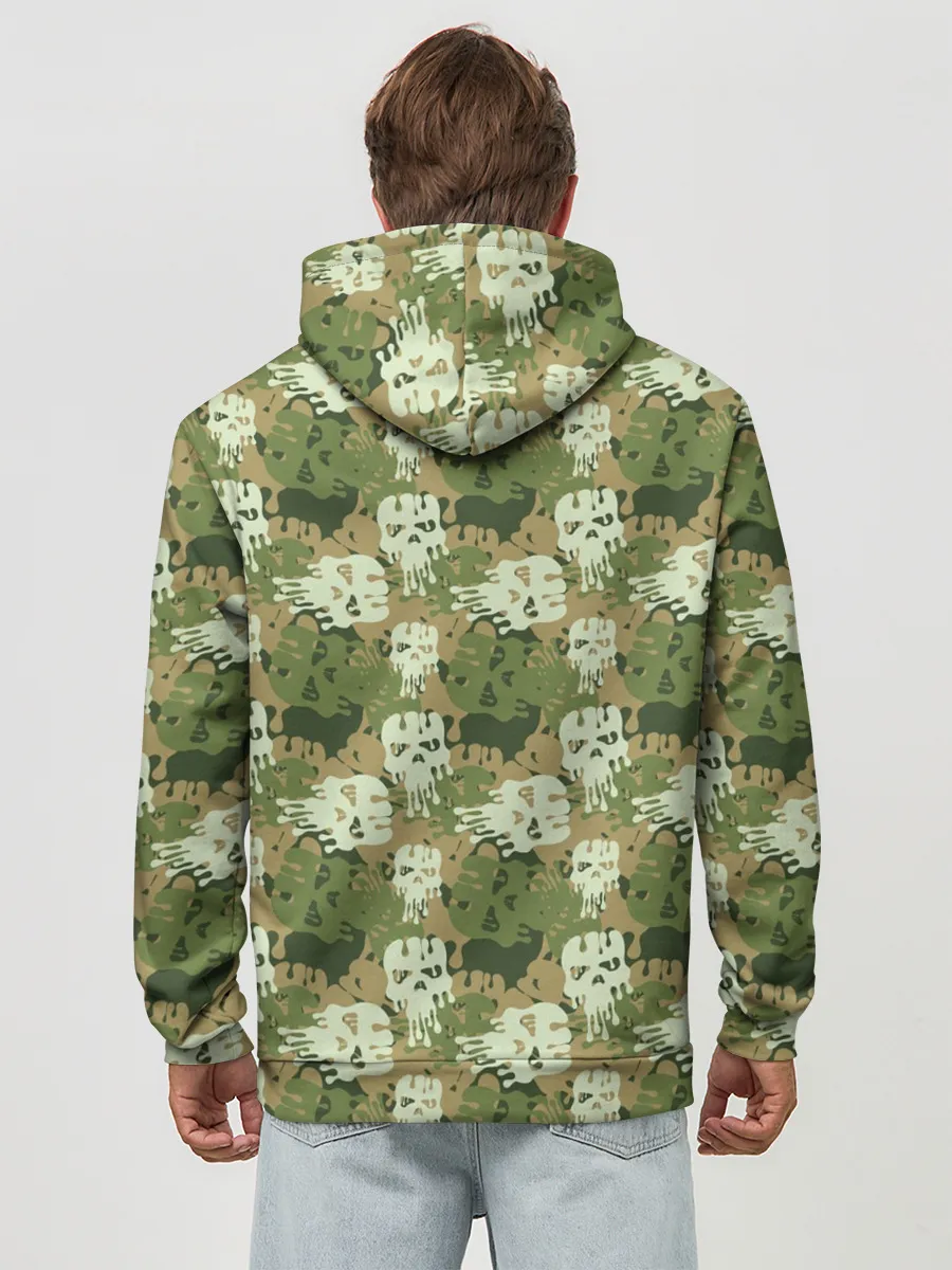 Худи мужской база хлопок / Силуэты Черепов