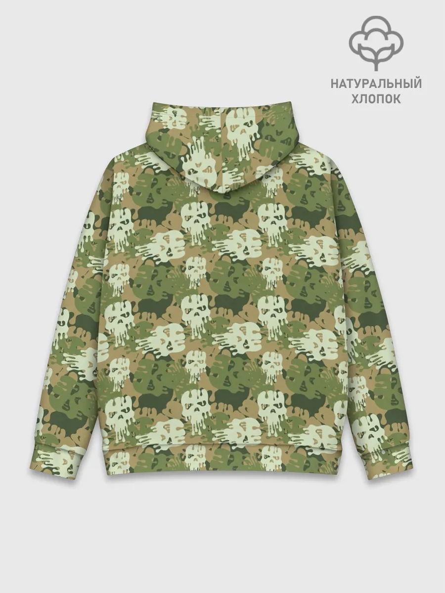 Худи мужской база хлопок / Силуэты Черепов