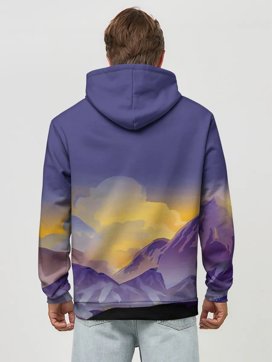 Худи мужской база хлопок / Эпичный Картман в горах | Южный Парк