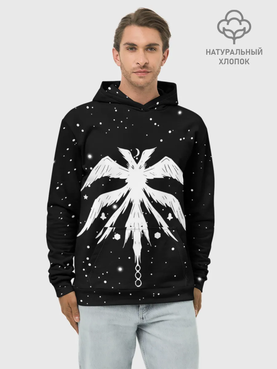 Худи мужской база хлопок / Башня Бога | Крылатое Древо