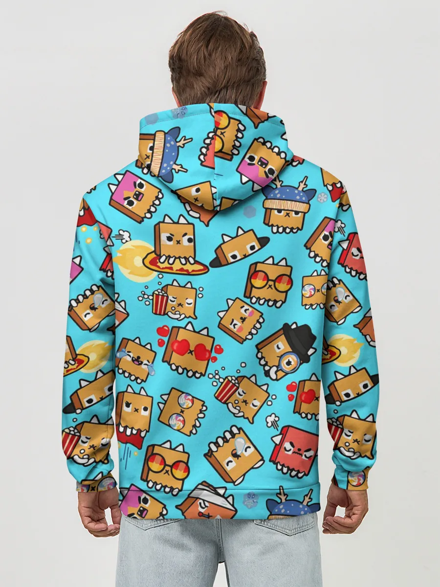 Худи мужской база хлопок / PAPER BAG CAT TOCA BOCA / TOCA LIFE WORLD