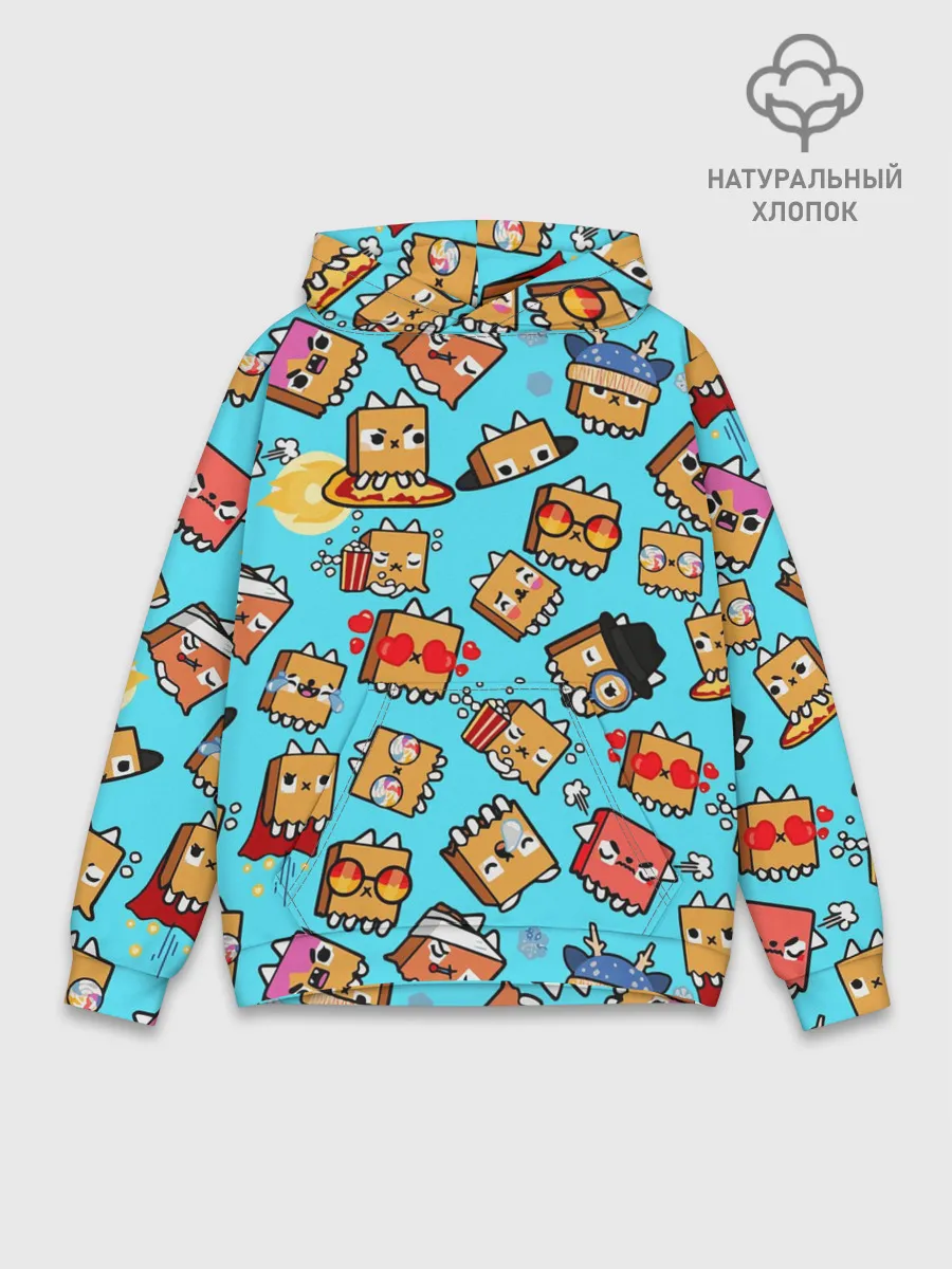 Худи мужской база хлопок / PAPER BAG CAT TOCA BOCA / TOCA LIFE WORLD