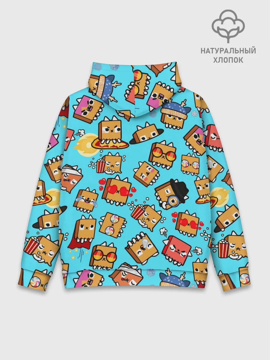 Худи мужской база хлопок / PAPER BAG CAT TOCA BOCA / TOCA LIFE WORLD