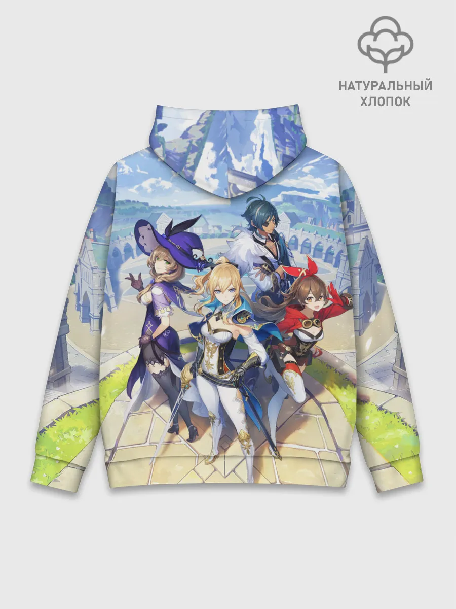 Худи мужской база хлопок / Genshin Impact: Ци Ци.