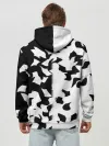 Худи мужской база хлопок / черно-белый камуфляж