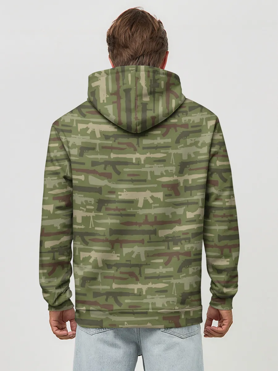 Худи мужской база хлопок / Оружие