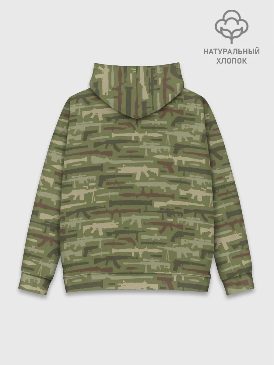 Худи мужской база хлопок / Оружие