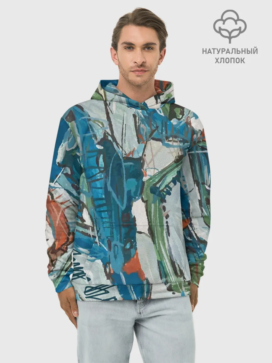 Худи мужской база хлопок / Покорение Эльбруса