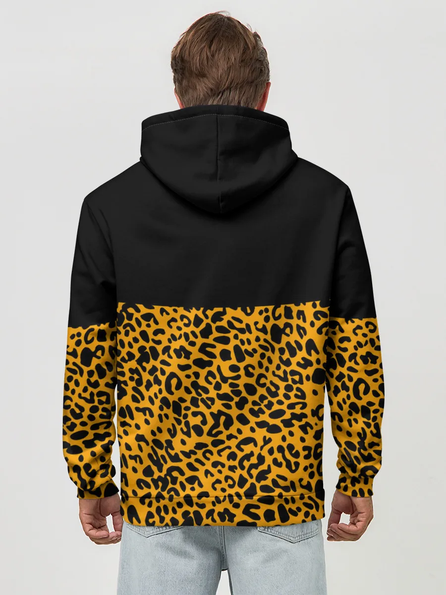 Худи мужской база хлопок / СТИЛЬ ЛЕОПАРДА
