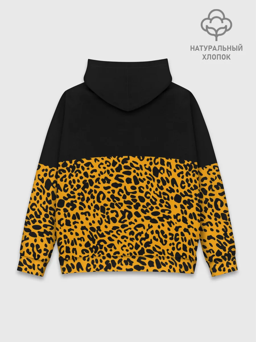 Худи мужской база хлопок / СТИЛЬ ЛЕОПАРДА