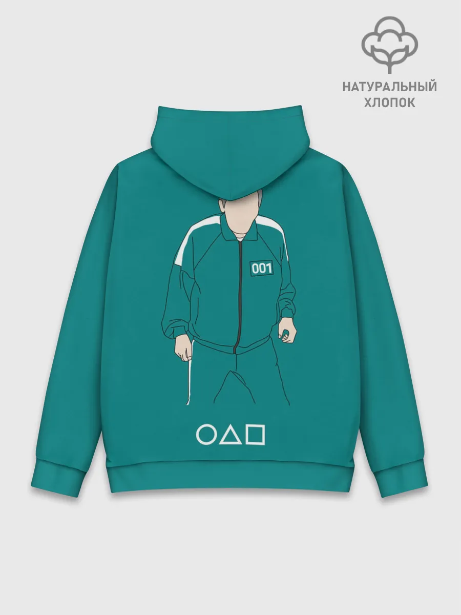 Худи мужской база хлопок / Squid game: О Иль Нам 001