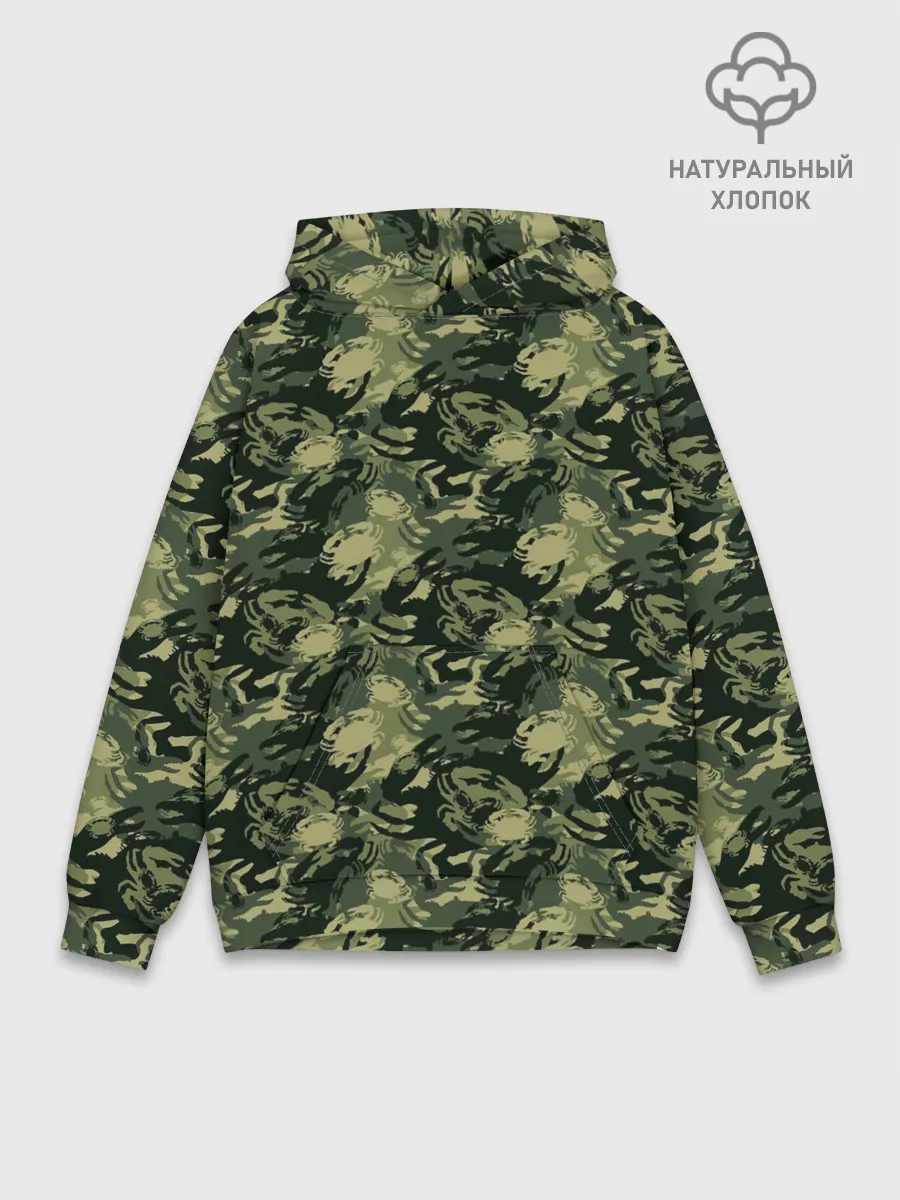 Худи мужской база хлопок / Крабы