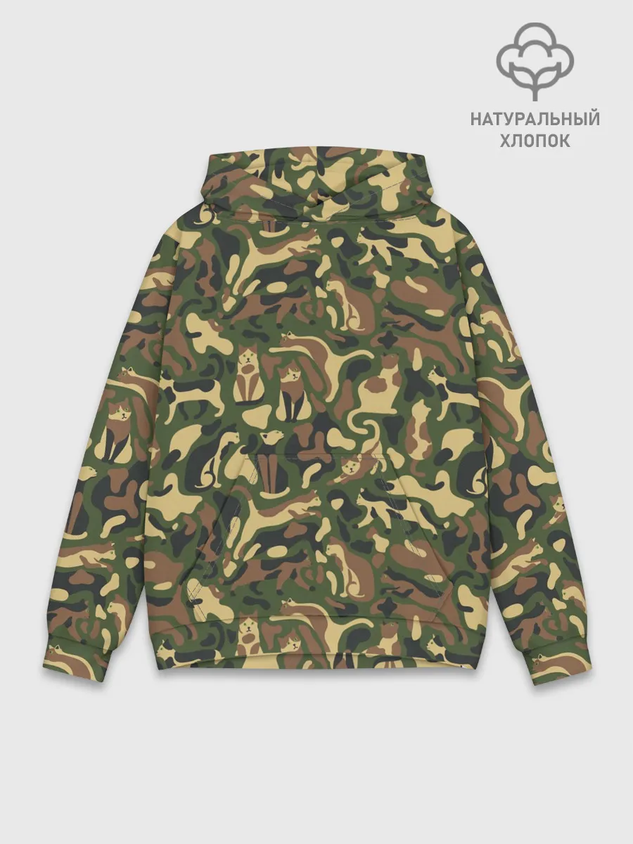 Худи мужской база хлопок / Коты и Кошки