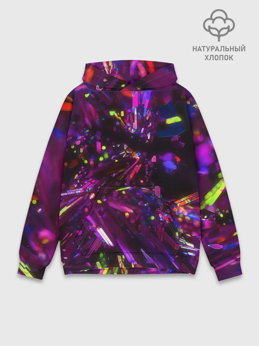 Худи мужской база хлопок / Фиолетовый бриллиант