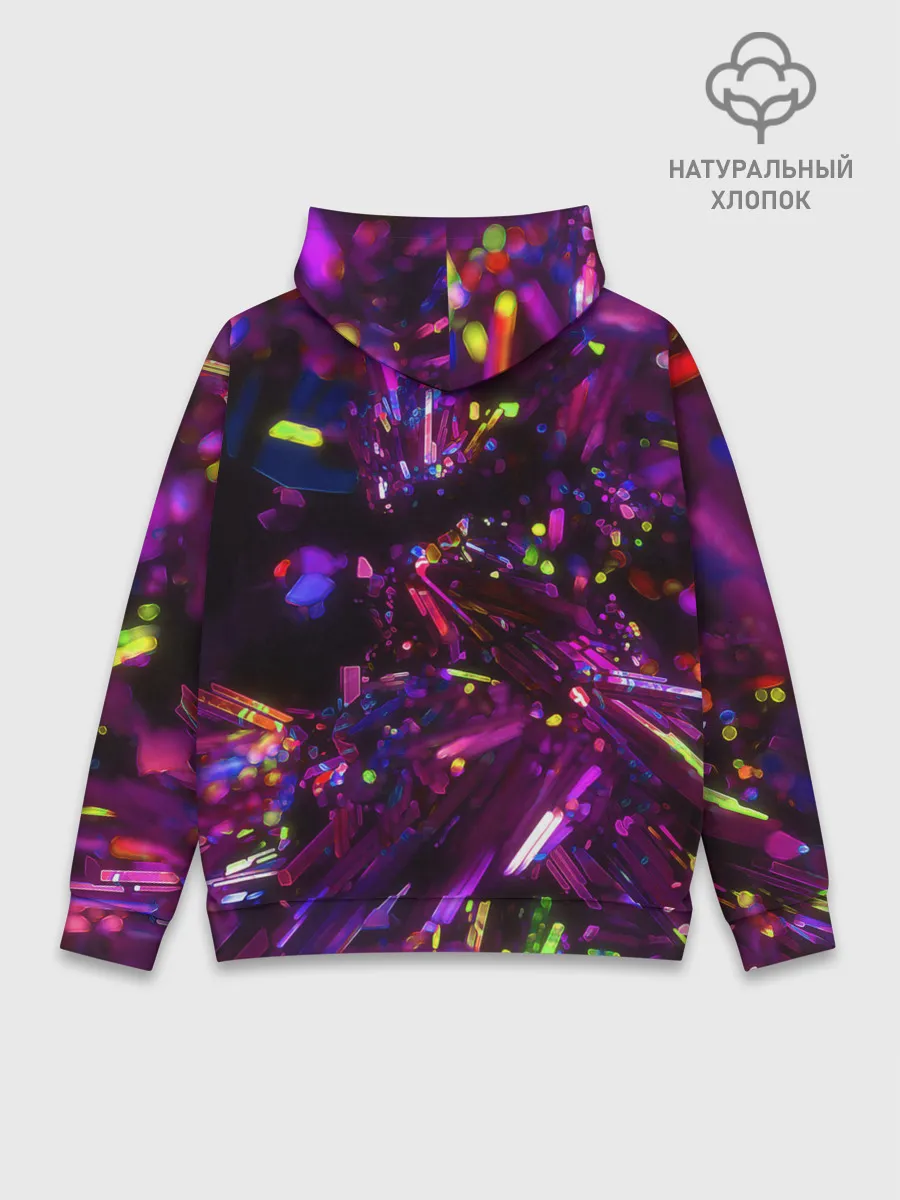 Худи мужской база хлопок / Фиолетовый бриллиант