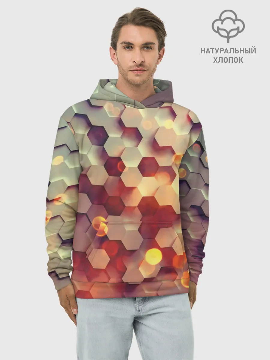 Худи мужской база хлопок / 3Д фигуры