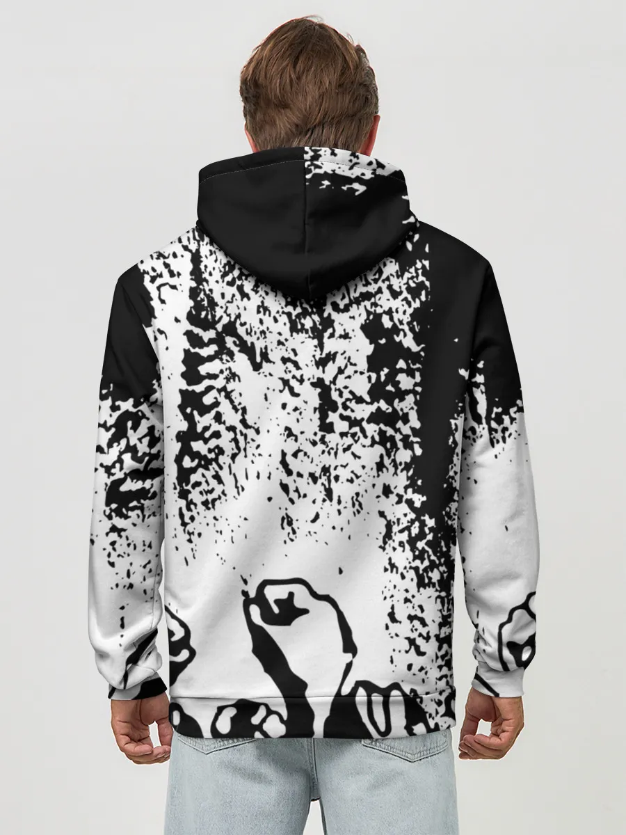 Худи мужской база хлопок / АНАРХИЯ / РЕВОЛЮЦИЯ,