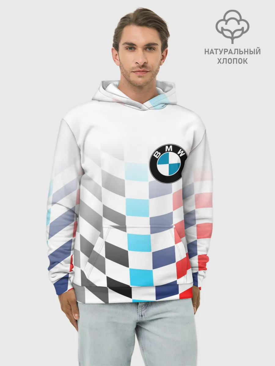 Худи мужской база хлопок / BMW GROUP / M PERFORMANCE BMW SPORT