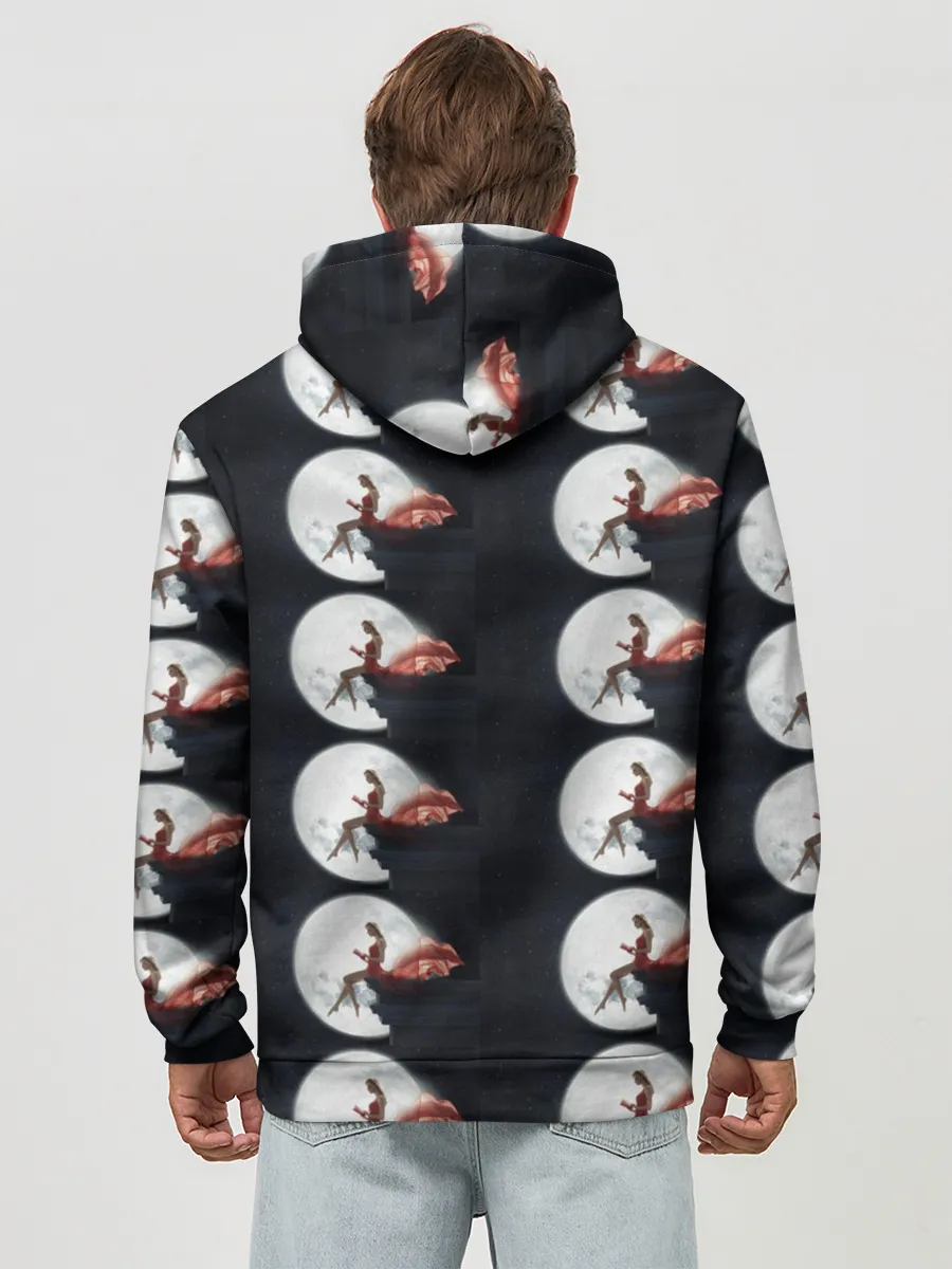 Худи мужской база хлопок / Лунная девушка