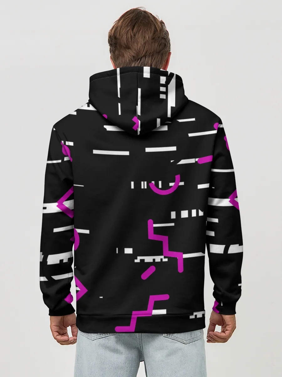 Худи мужской база хлопок / Squid Gam: Узоры.