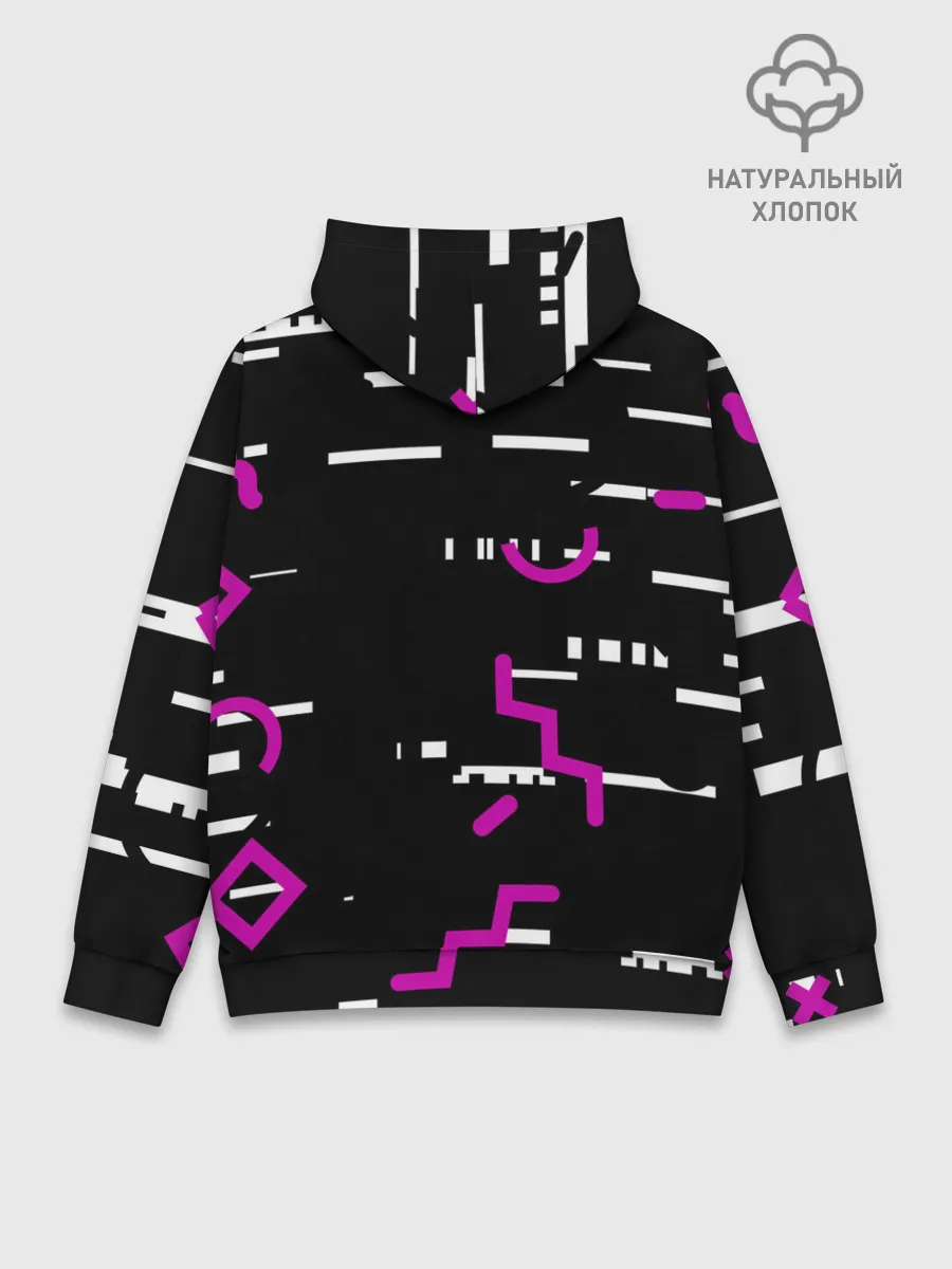 Худи мужской база хлопок / Squid Gam: Узоры.