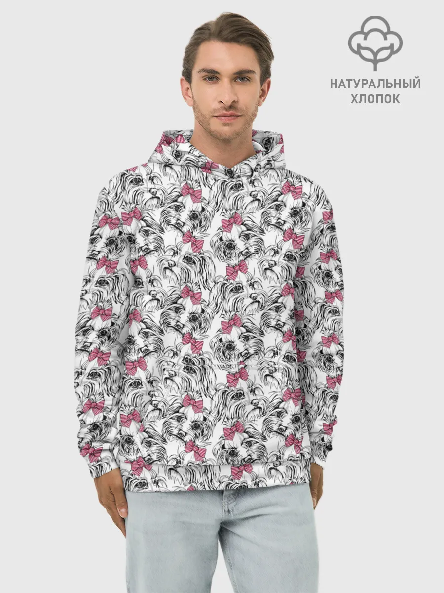 Худи мужской база хлопок / Мальтийская Болонка