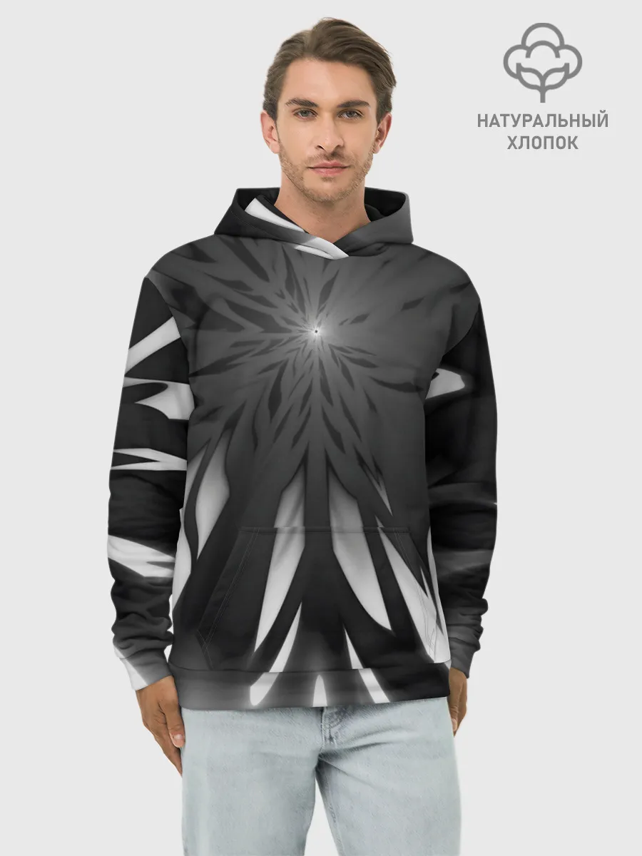 Худи мужской база хлопок / Абстракция 353-3