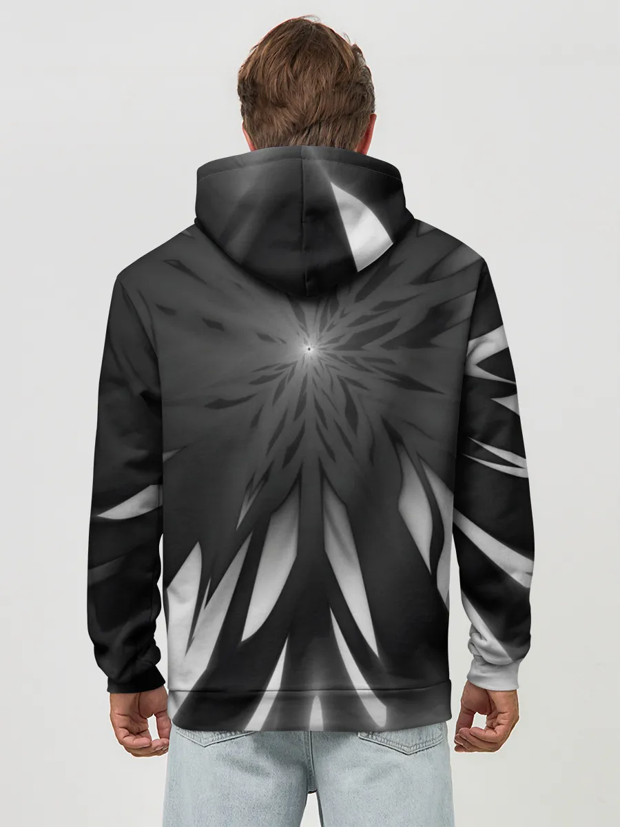 Худи мужской база хлопок / Абстракция 353-3