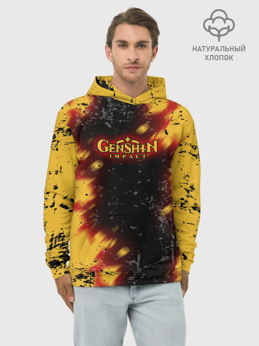 Худи мужской база хлопок / Genshin Impact: Аниме.