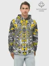 Худи мужской база хлопок / Жёлтый каменный дракон