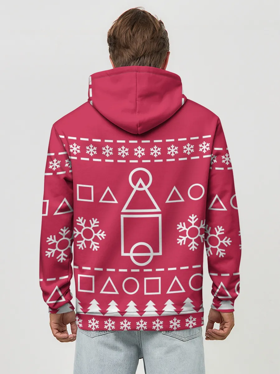 Худи мужской база хлопок / Новогодний Ojingeo geim.