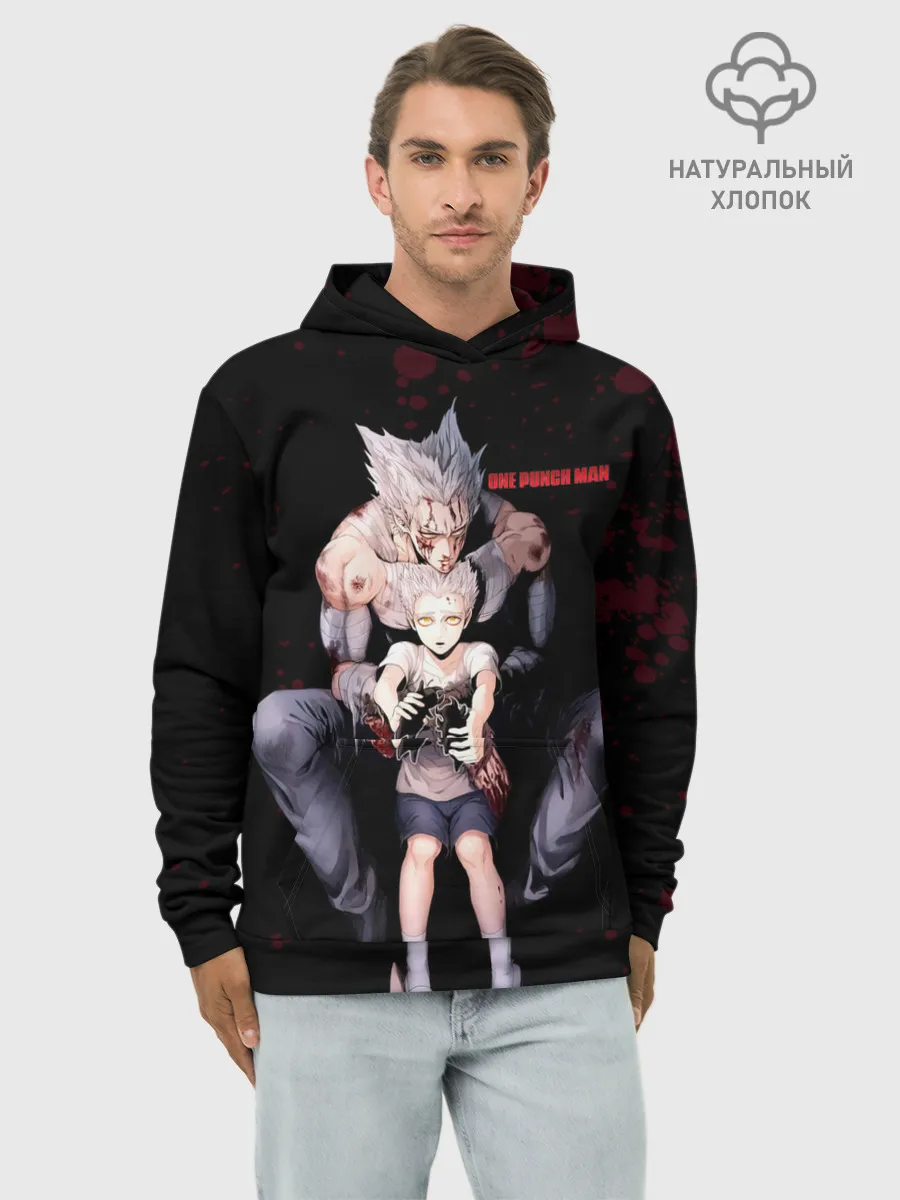 Худи мужской база хлопок / Переживания Гароу One Punch-Man