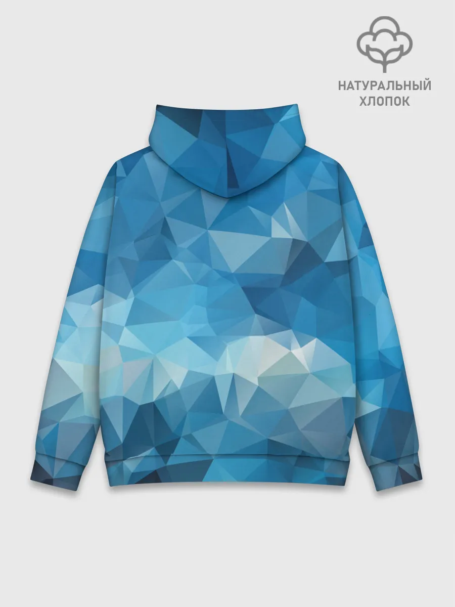 Худи мужской база хлопок / Цифровое небо