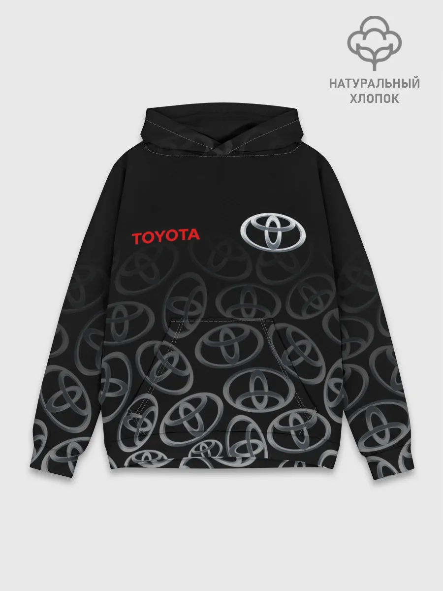 Худи мужской база хлопок / TOYOTA SPORT / LOGOBOMBING