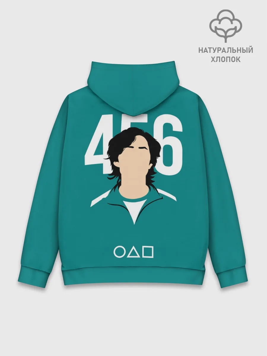 Худи мужской база хлопок / Игра в кальмара: Сон Ки Хун 456