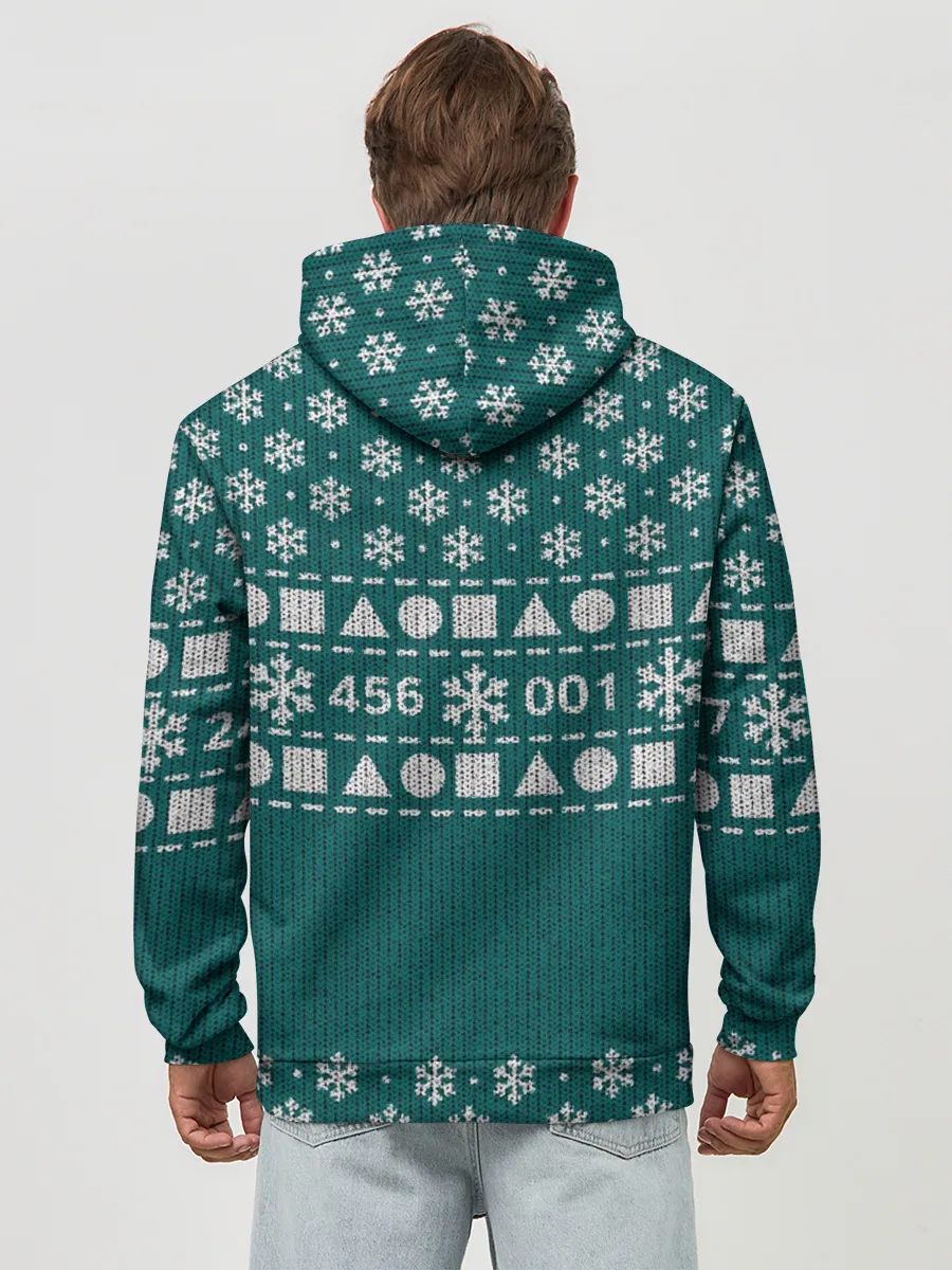 Худи мужской база хлопок / Орнамент Ojingeo geim