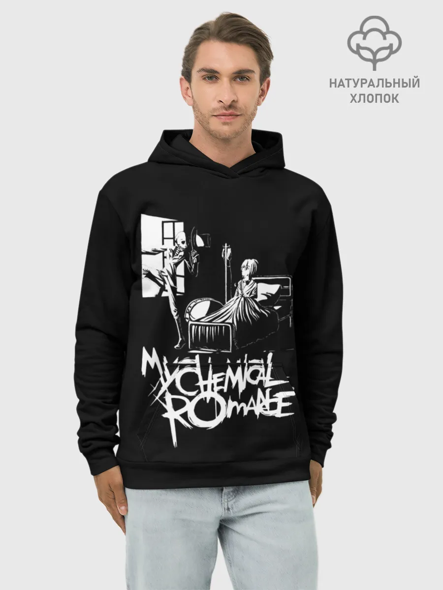 Худи мужской база хлопок / My Chemical Romance уходящий в окно
