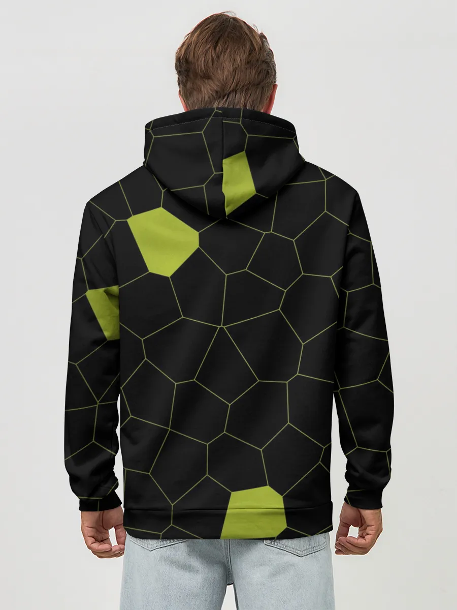 Худи мужской база хлопок / Кожа рептилии