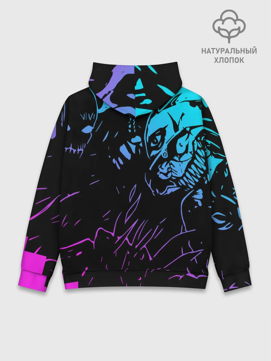 Худи мужской база хлопок / Velial Squad neon