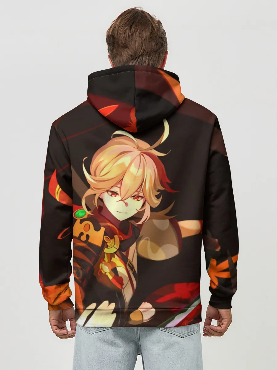 Худи мужской база хлопок / Genshin Impact - Кадзуха