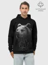 Худи мужской база хлопок / ВЕЛЕС, Медведь