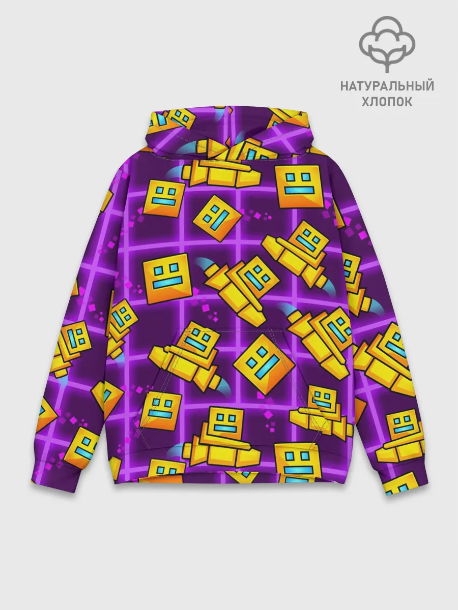 Худи мужской база хлопок / GEOMETRY DASH SPACE