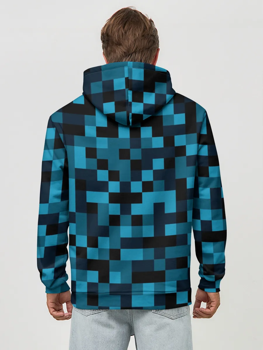 Худи мужской база хлопок / Minecraft, Пиксели