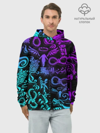Худи мужской база хлопок / ТАТУ ТОКЙСКИЕ МСТИТЕЛИ НЕОН |