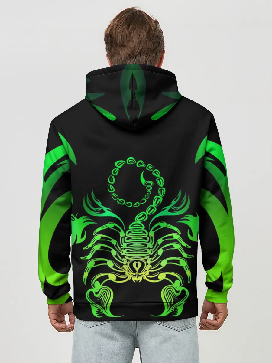 Худи мужской база хлопок / Acid scorpion