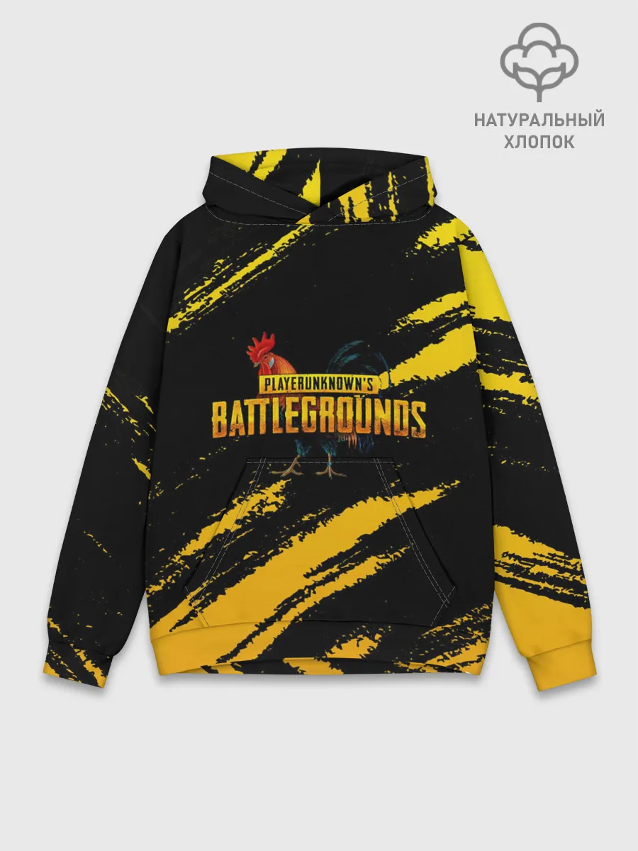 Худи мужской база хлопок / Playerunknowns Battlegrounds: Петух.